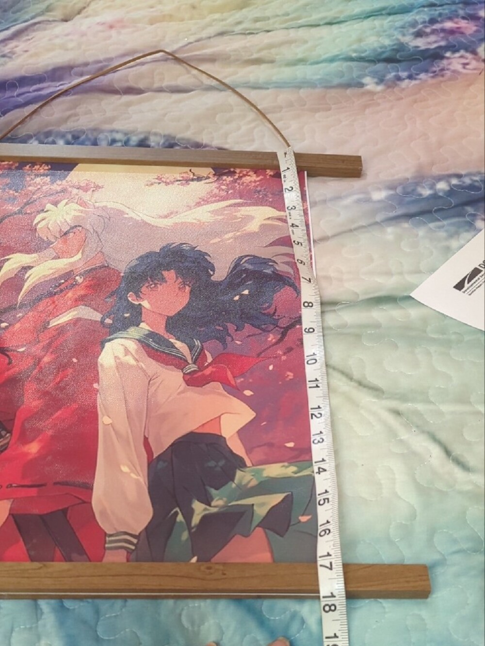 ✨ Inuyasha & Kagome Anime Wall Scroll – Cherry Blossom Scene ✨ - Picture 8 of 10